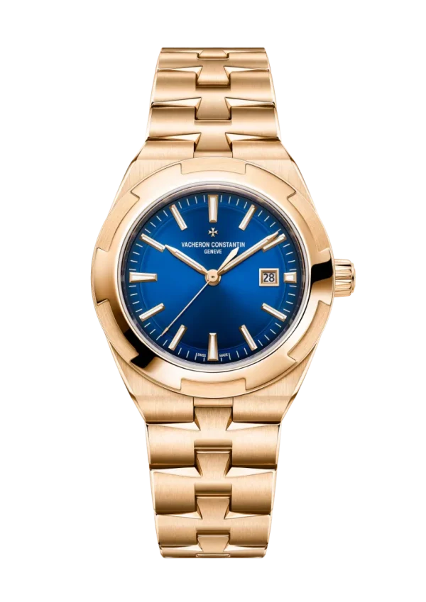 Self-Winding 34.5MM Pink Gold Blue Dial
