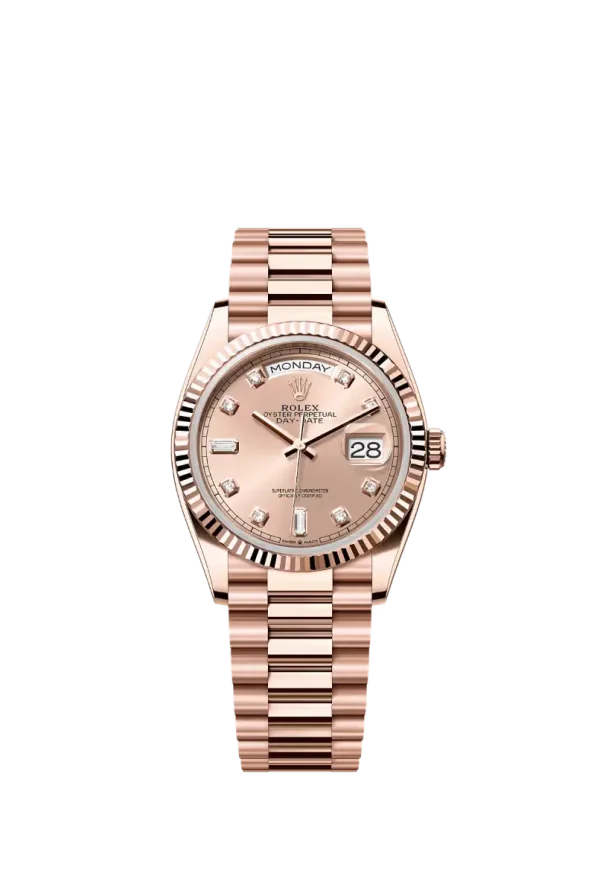 Pink Baguette Diamond 36MM