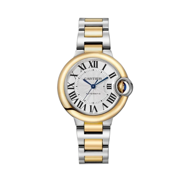 Steel AND Yellow Gold Silver Guilloché Dial 33MM