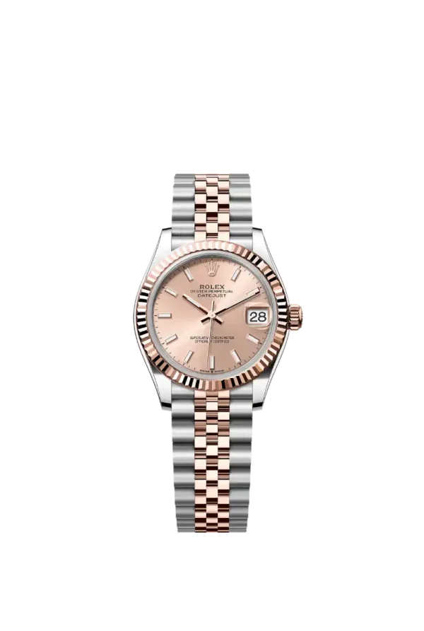 Pink Index Fluted Bezel 31MM Jubilee Everose Rolesor
