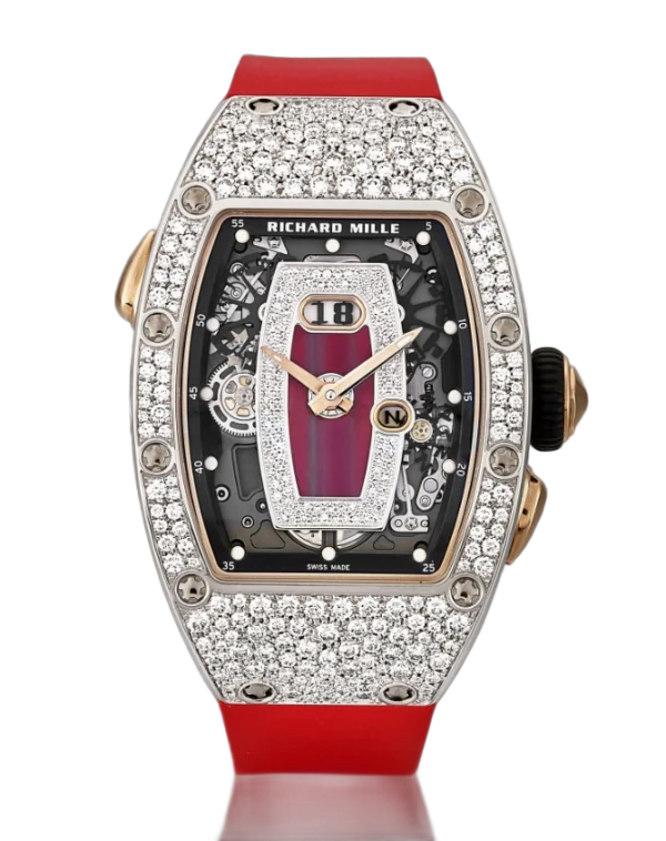 Automatic IN White Gold With Diamond Case