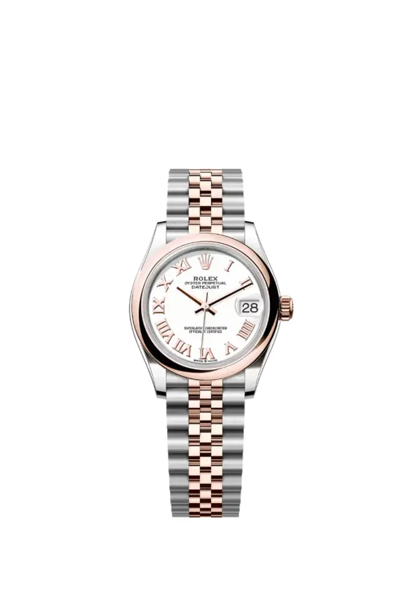 White Roman Smooth Bezel 31MM Jubilee