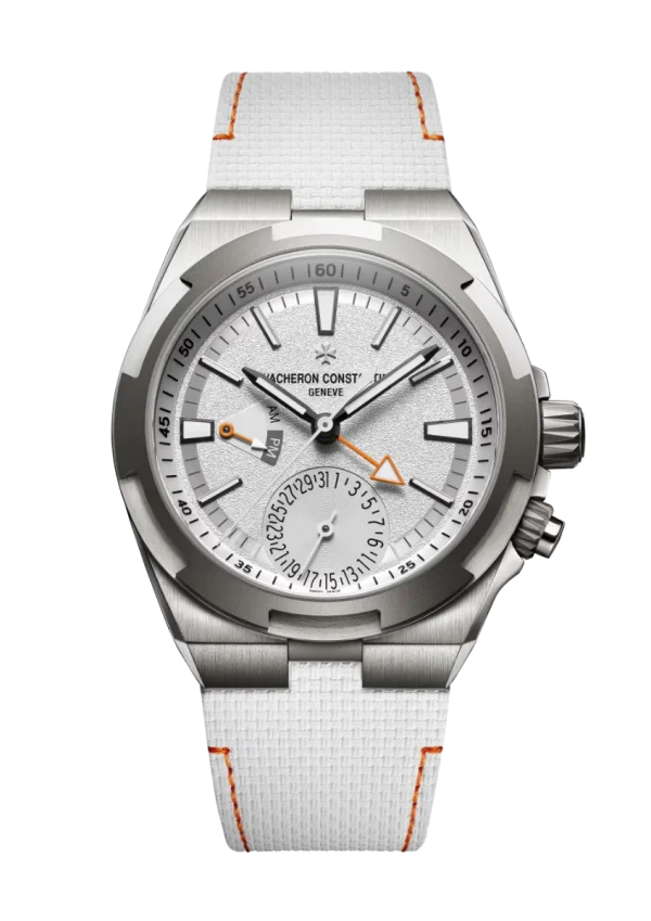 Dual Time 41MM Titanium White Dial