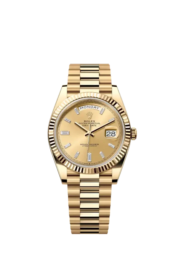 Champagne Baguette Diamond 40MM