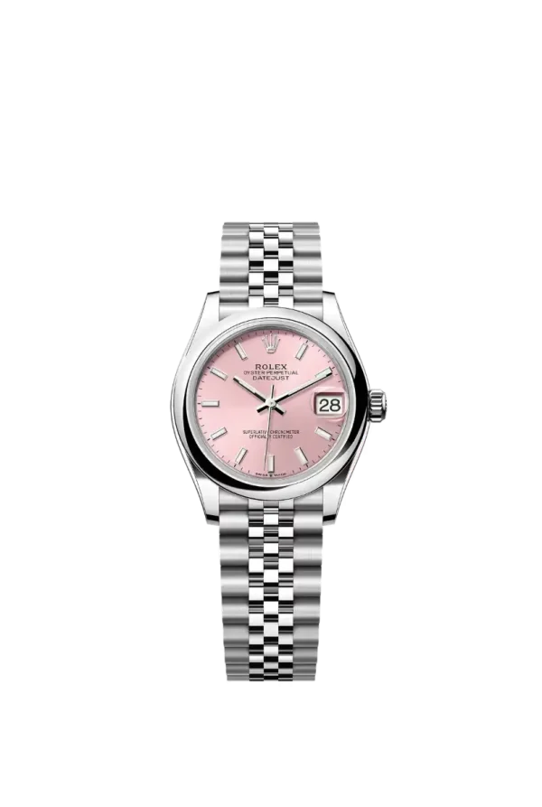 Pink Index Smooth Bezel 31MM Jubilee