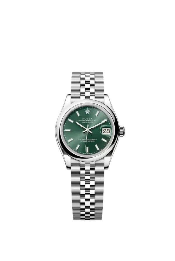 Mint Green Index Smooth Bezel 31MM Jubilee