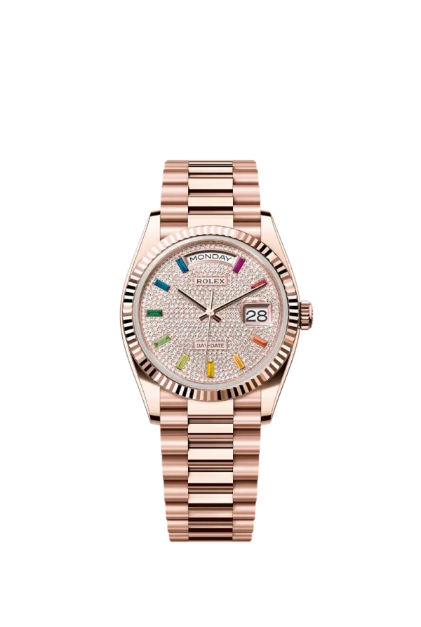 Diamond-Paved Rainbow Sapphire 36MM