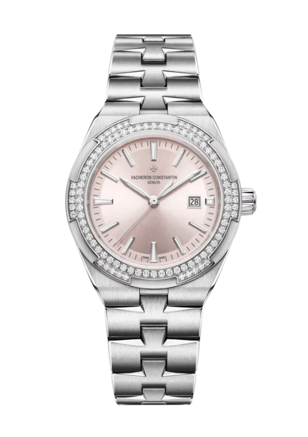 Self-Winding 35MM Steel Pink Dial Diamond Set