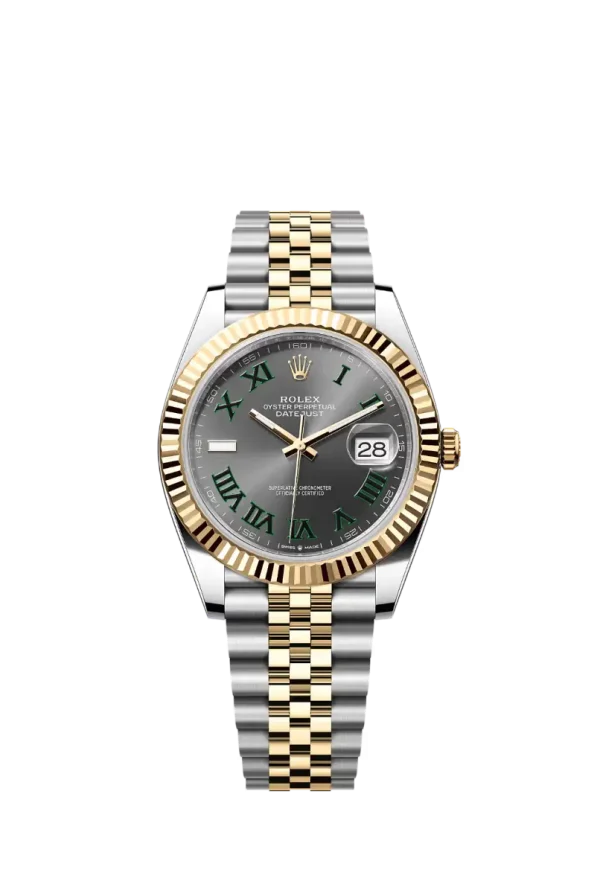 Slate “Wimbledon” Fluted Bezel 41MM Jubilee