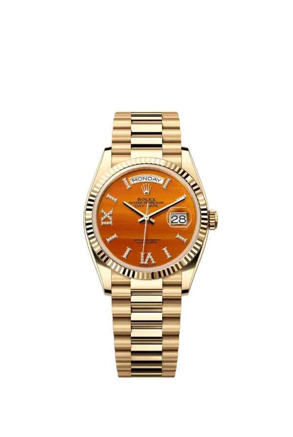 Carnelian Diamond Roman 36MM