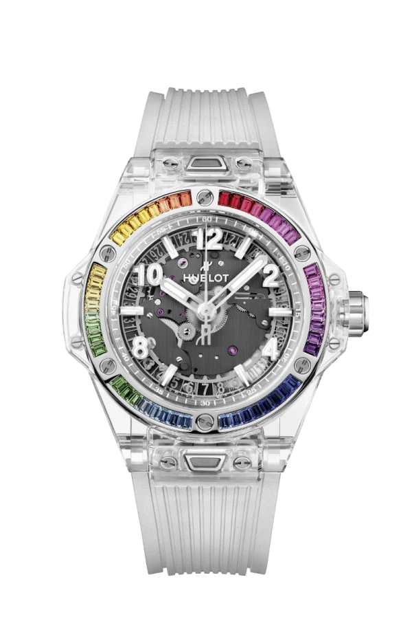 One Click Sapphire Rainbow 39MM