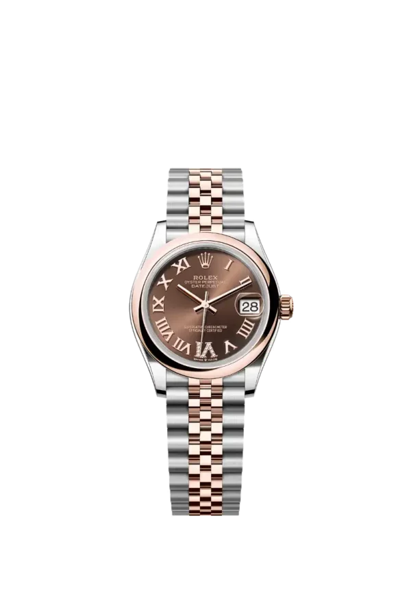 Chocolate Roman Vi Diamond Smooth Bezel 31MM Jubilee