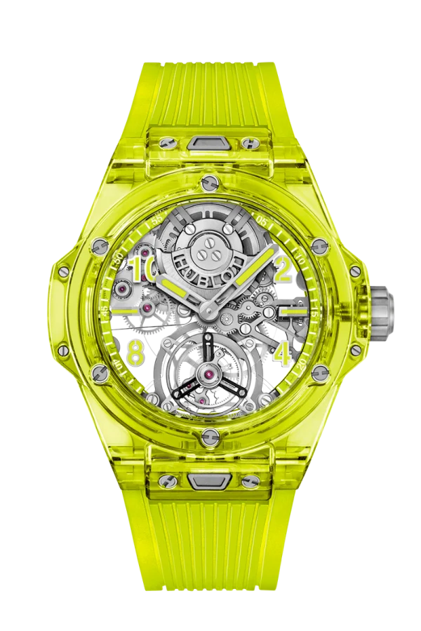 Tourbillon Automatic Yellow Neon Saxem 44MM