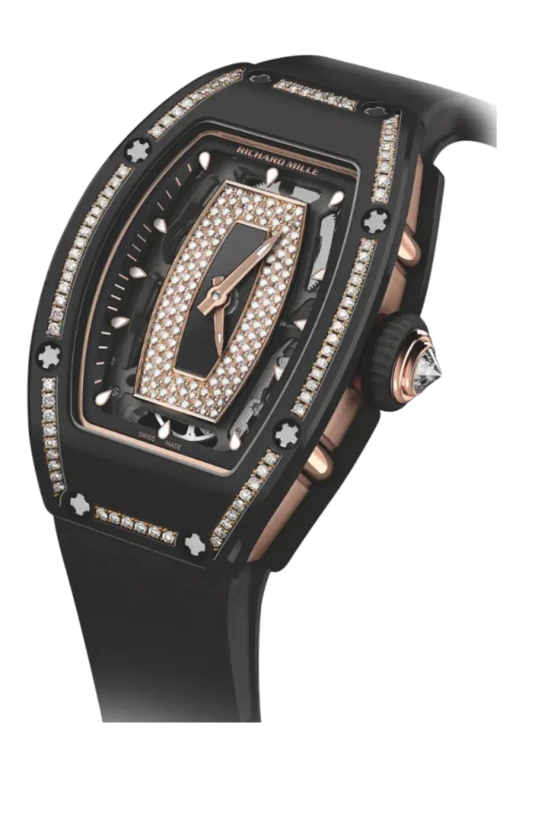 Automatic Black Ceramic Diamond-Set