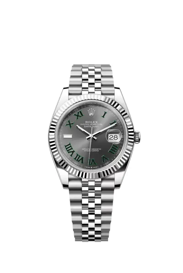 Slate “Wimbledon” Fluted Bezel 41MM Jubilee