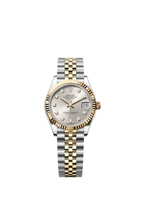 Silver Diamond Fluted Bezel 31MM Jubilee