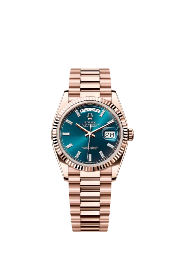 Turquoise Baguette Diamond 36MM
