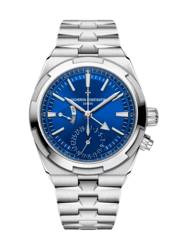 Dual Time 41MM Steel Blue Dial