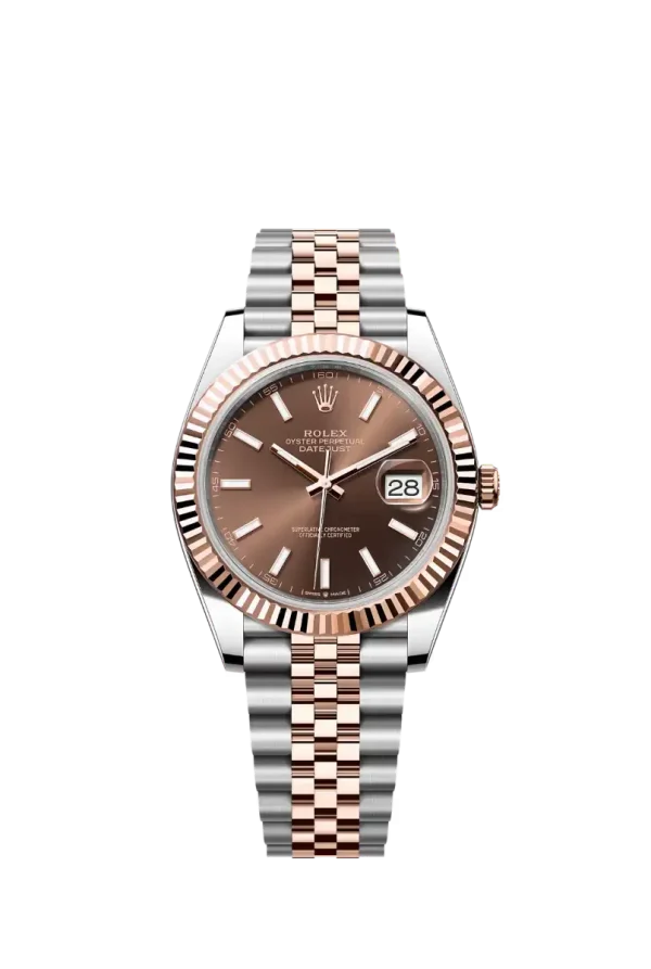 Chocolate Index Fluted Bezel 41MM Jubilee