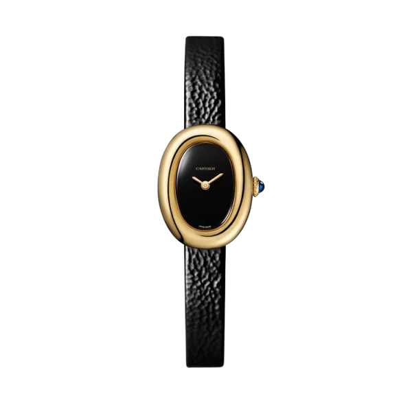 18K Yellow Gold Black Lacquered Dial Mini Model
