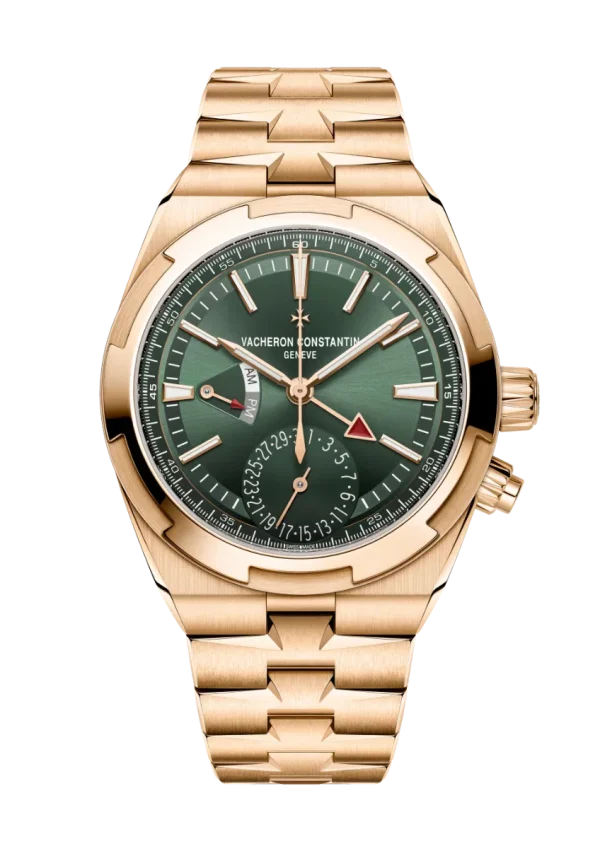 Dual Time 41MM Pink Gold Intense Green Dial