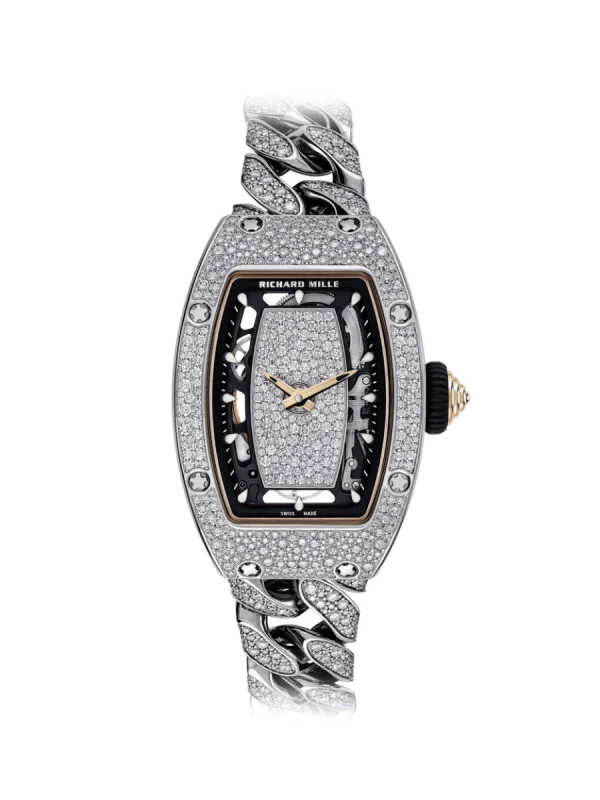 Automatic Winding White Gold Gourmette
