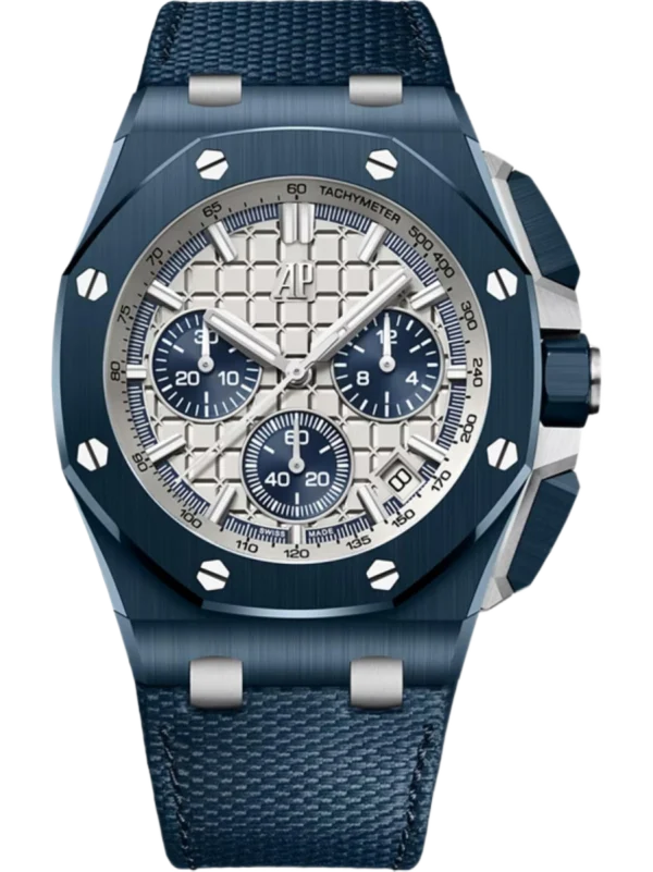 Selfwinding Chronograph Bleu Nuit & Beige 43MM