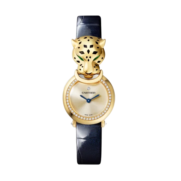 18K Yellow Gold Diamonds & Tsavorite Panthère Head