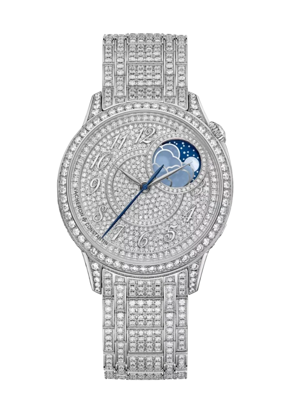 Moon Phase Jewellery 37MM White Gold