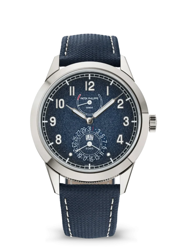 8-DAY Power Reserve. Instantaneous Day AND Date.