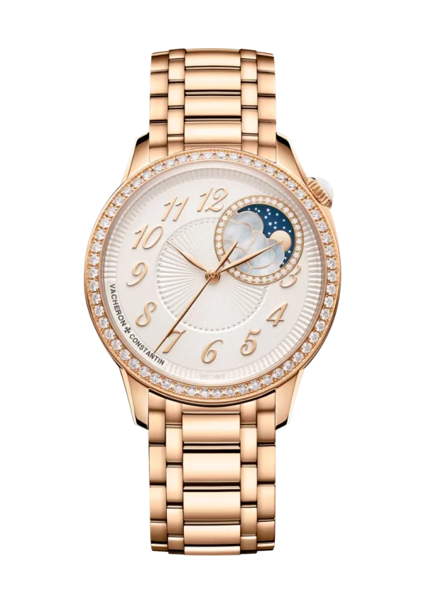 Moon Phase 37MM Pink Gold Metallic Integrated