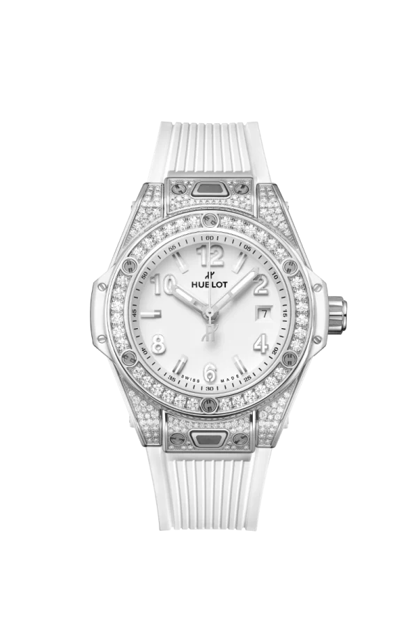 One Click Steel White Pavé 33MM
