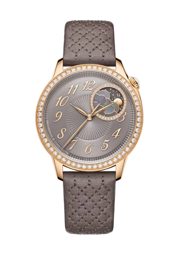 Moon Phase 37MM Pink Gold Grey Taupe Dial