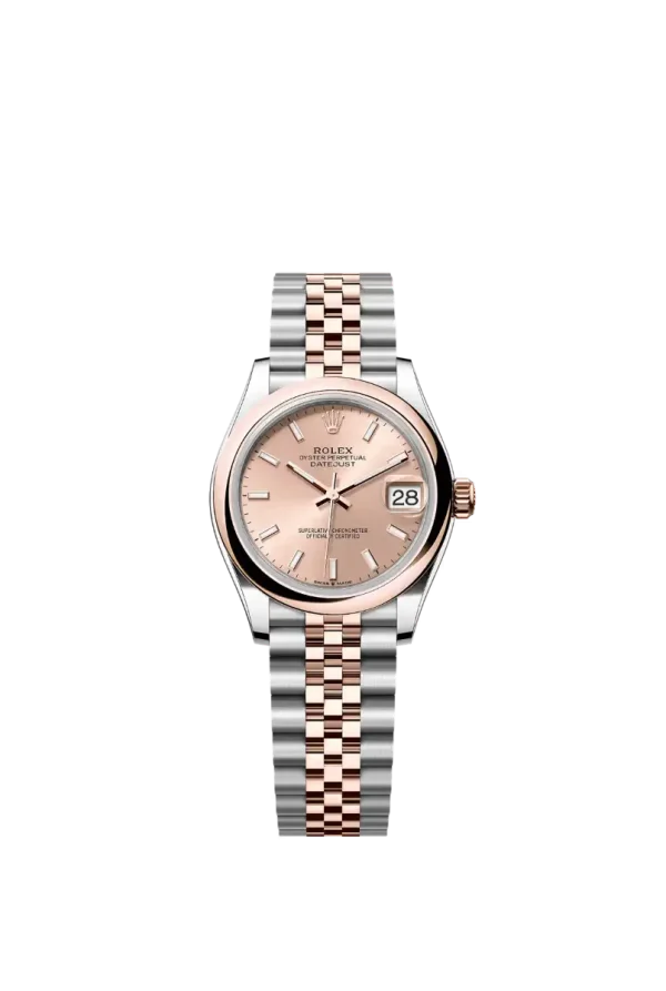Rosé Index Smooth Bezel 31MM Jubilee