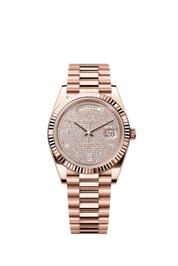 Diamond-Paved & Baguette Diamond 40MM
