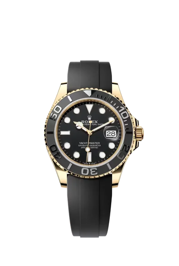 Black Dial Cerachrom Bezel 18K Yellow Gold