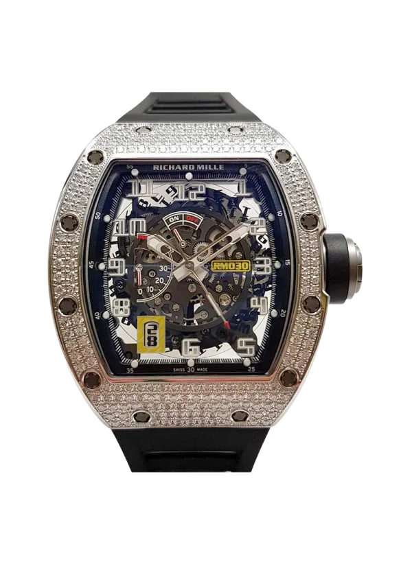 White Gold With Diamond Bezel