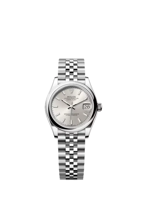 Silver Index Smooth Bezel 31MM Jubilee