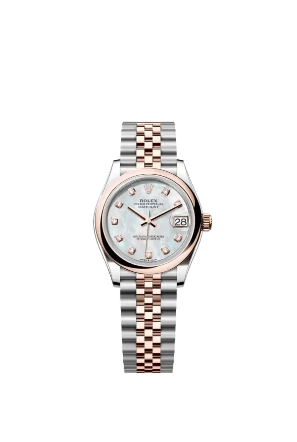 White Mop Diamond Smooth Bezel 31MM Jubilee