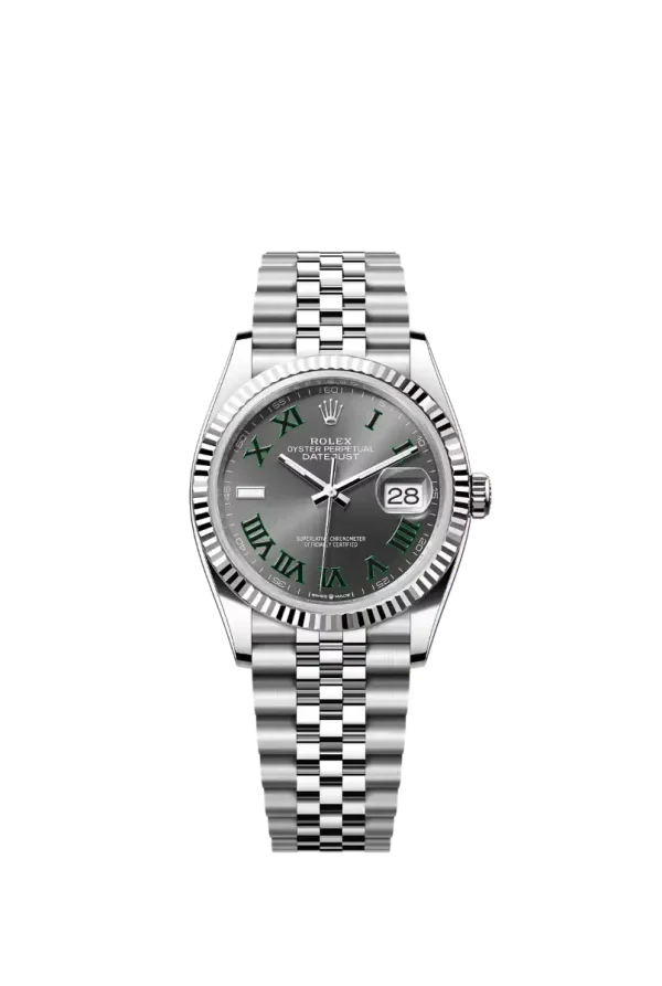 Slate “Wimbledon” Fluted Bezel 36MM Jubilee