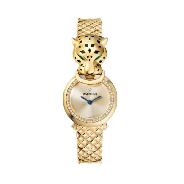 18K Yellow Gold Diamonds & Tsavorite Panthère Head