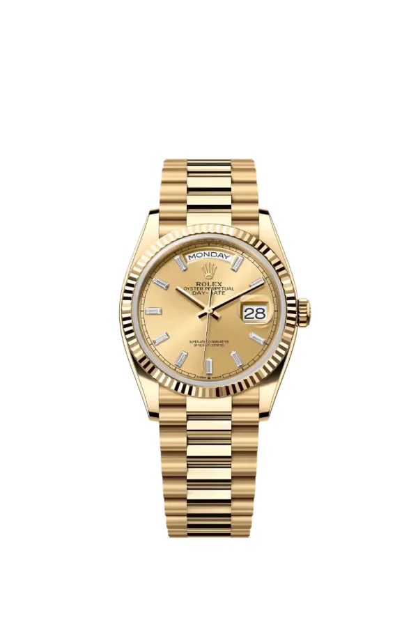 Champagne Baguette Diamond 36MM