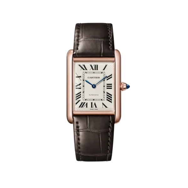 Tank Louis 18K Rose Gold Silver Yellow Varnish Size Large