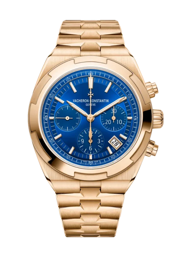 Chronograph 42.5MM Pink Gold Blue Dial