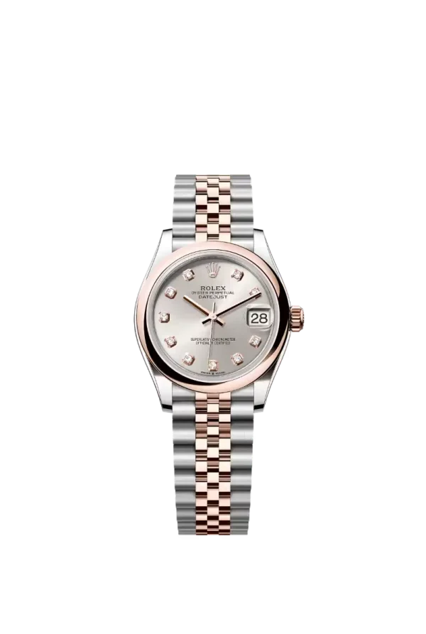 Silver Diamond Smooth Bezel 31MM Jubilee