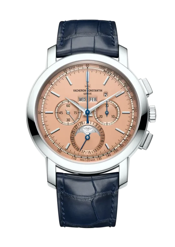 Perpetual Calendar Chronograph 43MM Platinum Salmon Dial