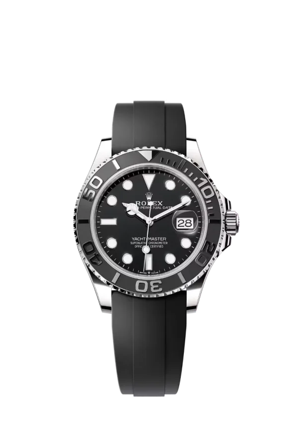 Black Dial Cerachrom Bezel 18K White Gold