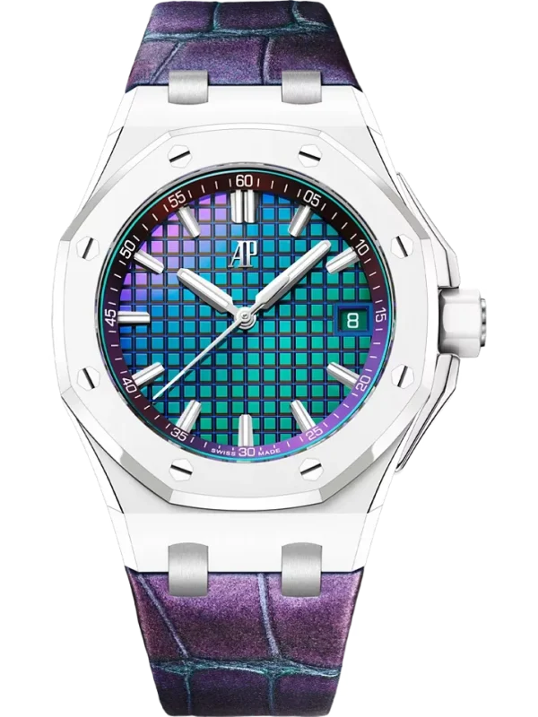 Selfwinding White Ceramic & Chameleon Dial 37MM