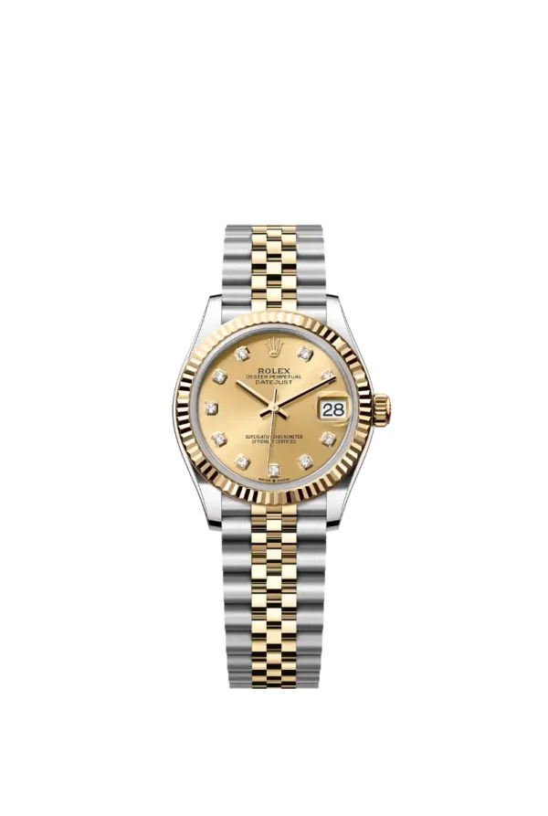 Champagne Diamond Fluted Bezel 31MM Jubilee