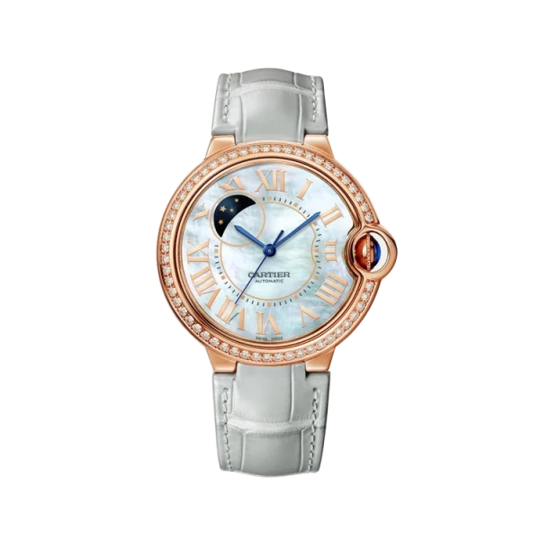 18K Rose Gold Diamond Mother-Of-Pearl Day/Night Dial 36MM